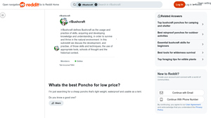 USGI - Lightweight Waterproof Poncho