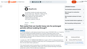 Waterproof Jacket - Best Options for Heavy Rain