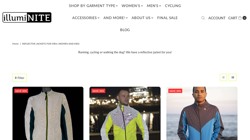 Reflective Athletic Jackets for Men, Women and Kids | illumiNITE