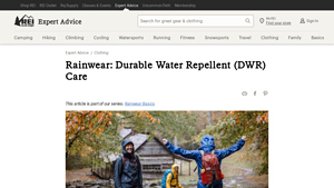 REI - DWR (Durable Water Repellent) Finish