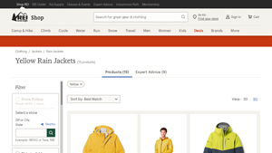 REI - Yellow Rain Jackets