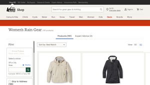 REI - Women's Rain Gear