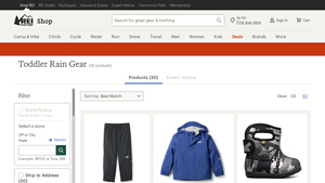 REI - Toddler Rain Gear