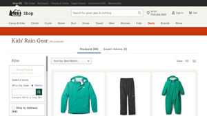 REI - Kids' Rain Gear and Jackets