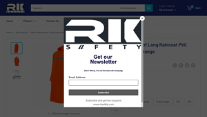 RK Safety - Men's Waterproof Long Raincoat