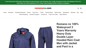 Romano - 100% Waterproof Heavy Duty Rain Coat