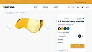 Ruffwear - Sun Shower™ Dog Raincoat