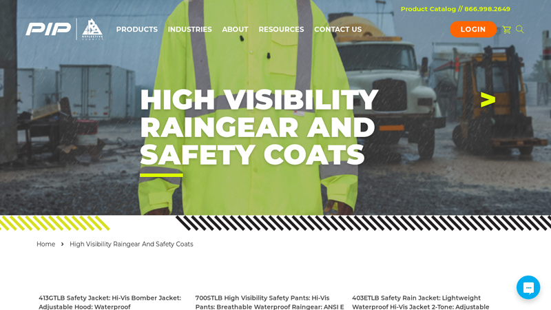 High Visibility Safety Rain Gear & Rain Coats - Reflective Apparel Inc