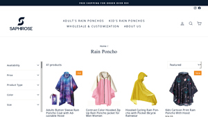 Saphirose - Rain Poncho