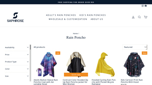 Saphirose - Rain Poncho