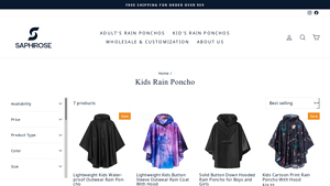 Saphirose - Kids Rain Poncho