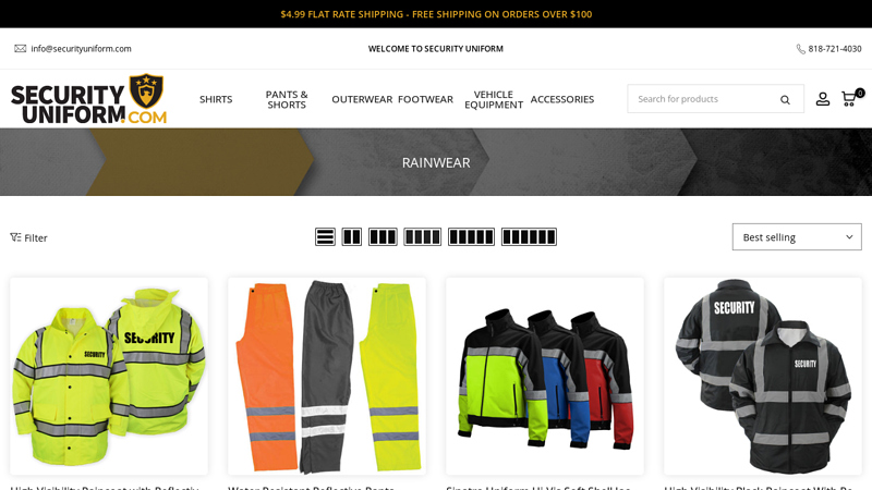 Rainwear - Security Uniform