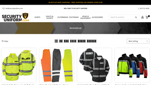 Security Uniform - High Visibility Raincoat