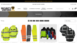 Security Uniform - High Visibility Raincoat