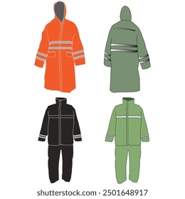 Illustrative image for shiny nylon raincoat