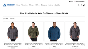 Snow Country - Plus Size Rain Jackets