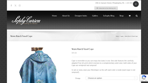 Sophy Curson - Warm Rain & Travel Cape