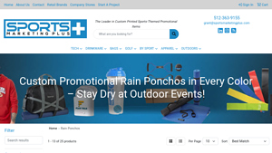 Sports Marketing Plus - Customized Rain Ponchos