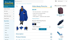 Rick Steves - Hide-Away Poncho