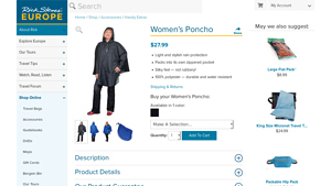 Rick Steves - Women's Rain Poncho