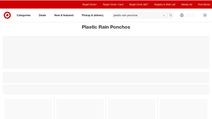 Target - Plastic Rain Ponchos