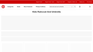 Target - Kids' Raincoats and Umbrellas