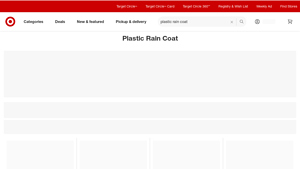 Target - Plastic Rain Coats