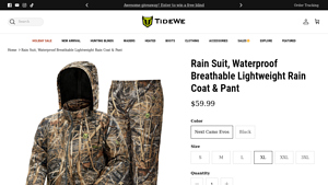 TideWe - Waterproof Lightweight Rain Suit