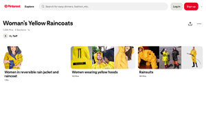 Pinterest - Yellow Raincoats