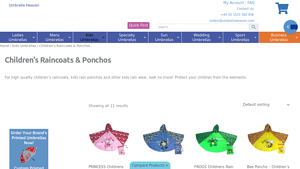 Umbrella Heaven - Children's Raincoats & Ponchos