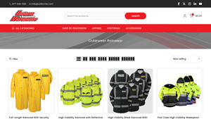 Uniforms Warehouse - Full-Length Raincoat with Security and Sheriff