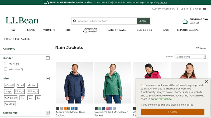Rain Jackets - L.L.Bean