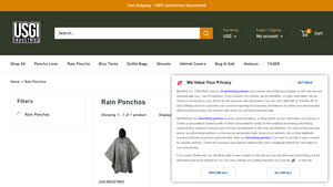 USGI Industries - Military Spec Rain Poncho