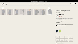 Velocio - Men's Ultralight Rain Jacket