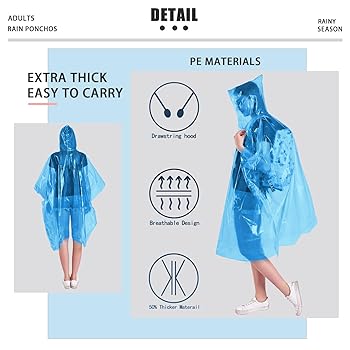 Illustrative image for Waterproof Disposable Poncho