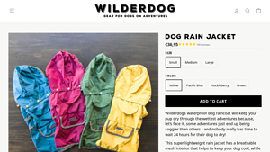 Wilderdog - Dog Rain Jacket