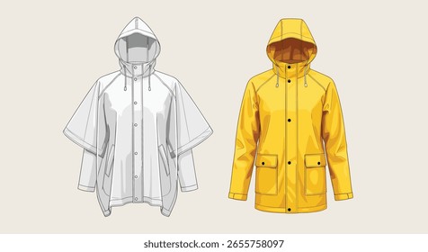 Illustrative image for womens pvc raincoat