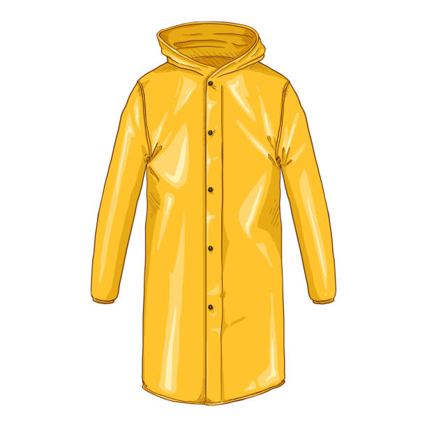 Illustrative image for yellow pvc raincoat