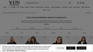Yours Clothing - Plus Size Waterproof Jackets