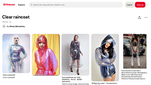 Pinterest - Transparent Raincoat