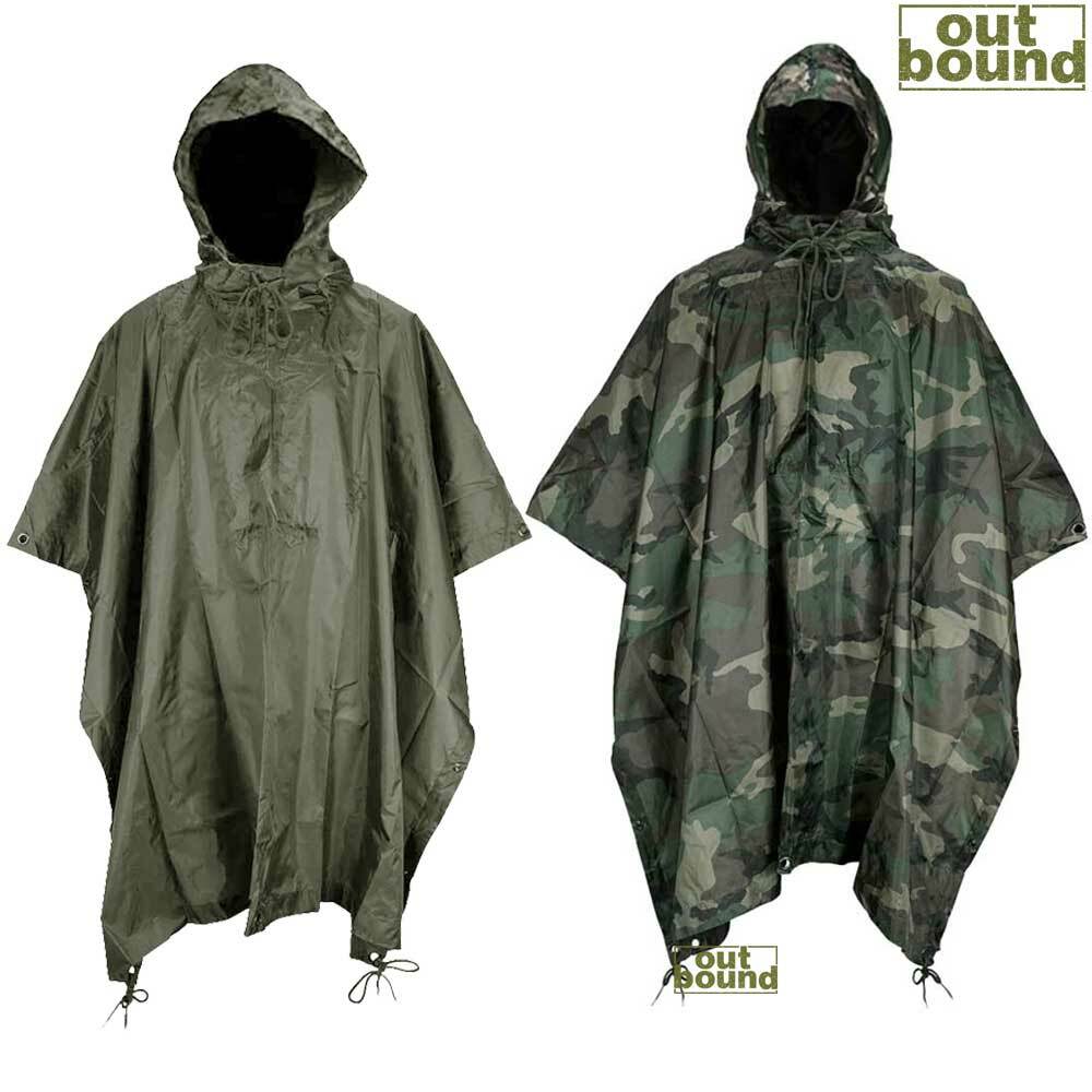 An application scenario or product detail of army poncho raincoat - Image 6