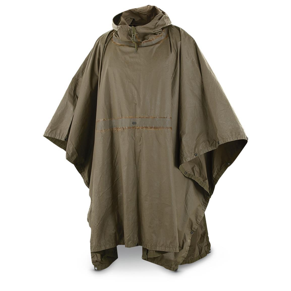 An application scenario or product detail of army poncho raincoat - Image 11