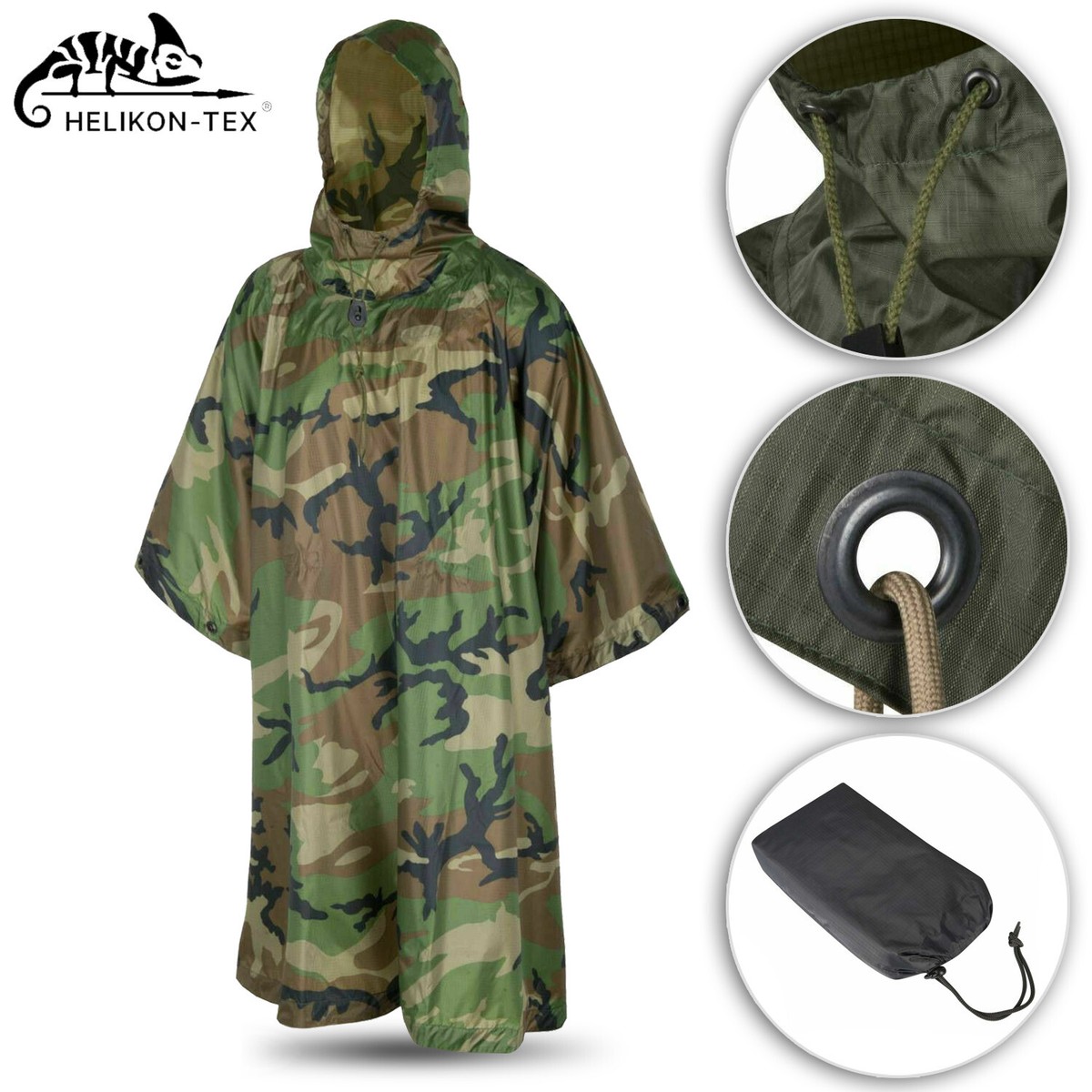 An application scenario or product detail of army poncho raincoat - Image 22
