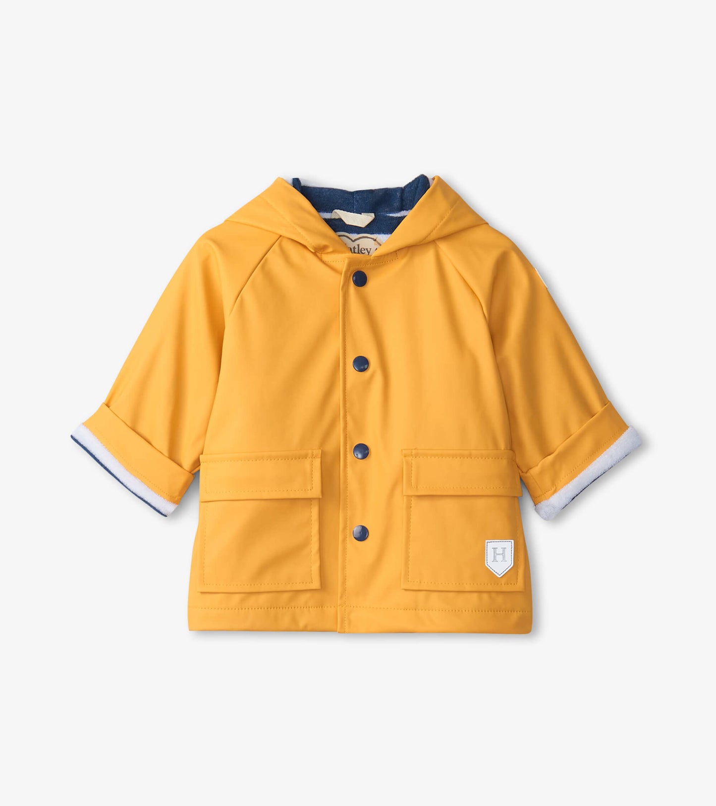 An application scenario or product detail of baby boy yellow raincoat - Image 3