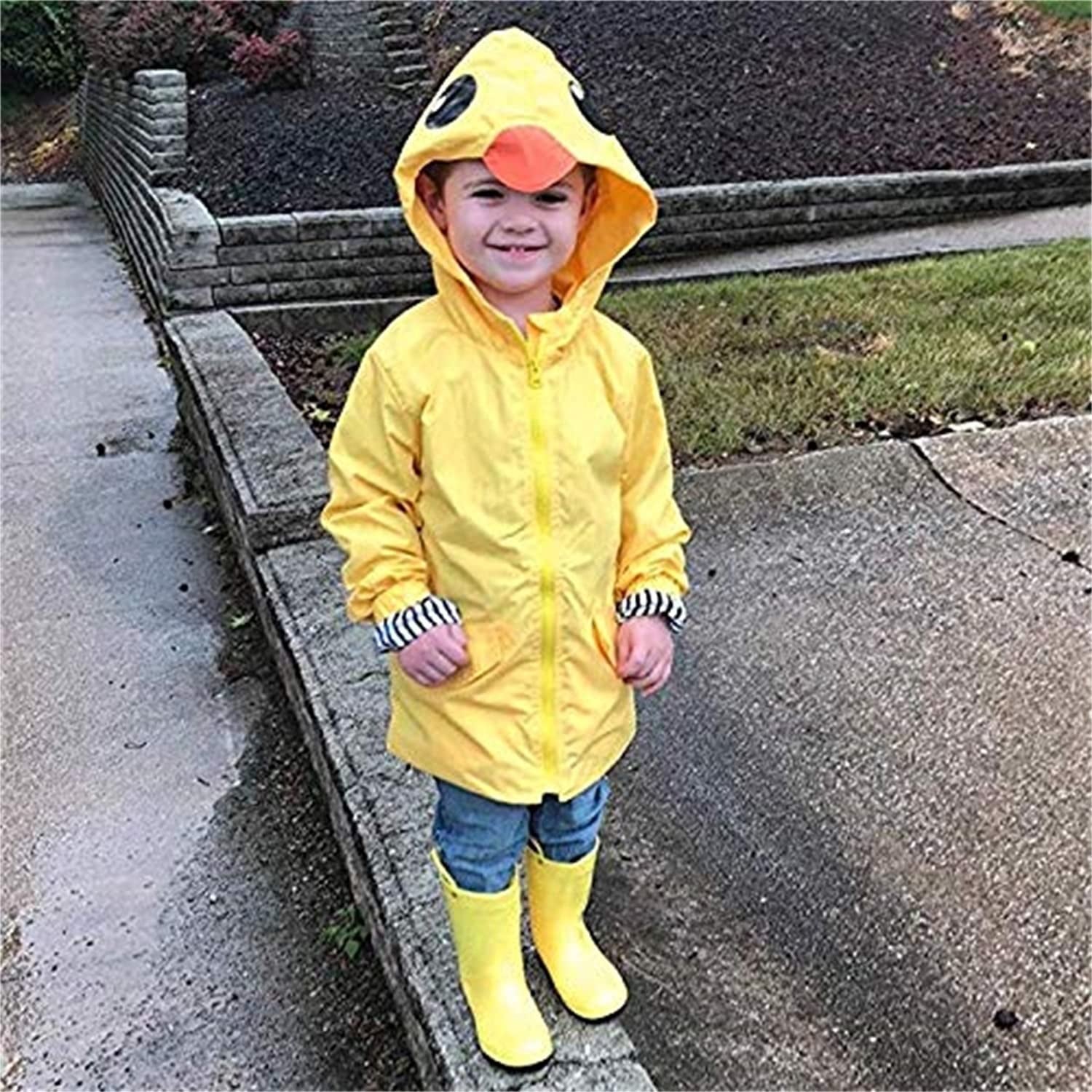 An application scenario or product detail of baby boy yellow raincoat - Image 7