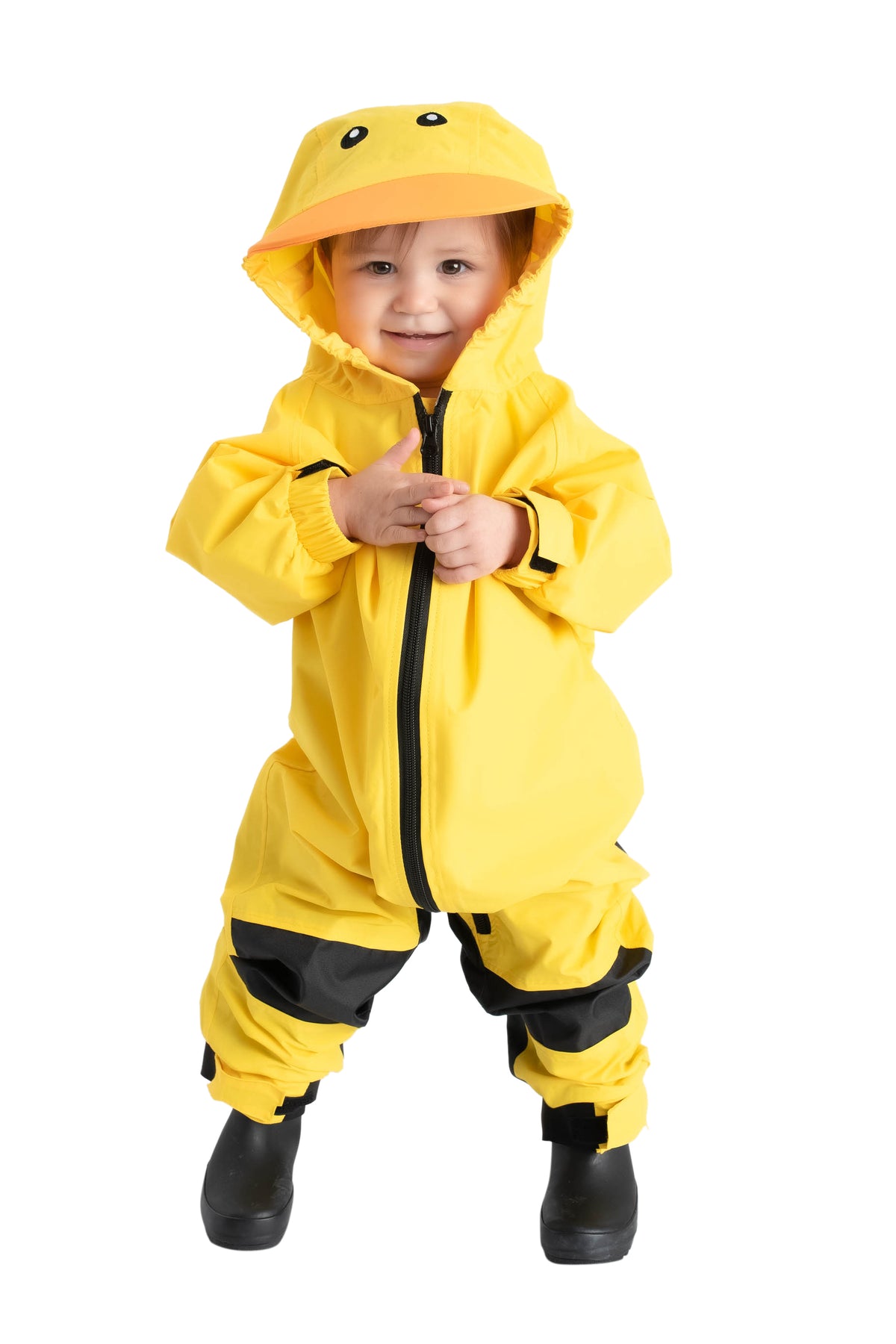 An application scenario or product detail of baby boy yellow raincoat - Image 14
