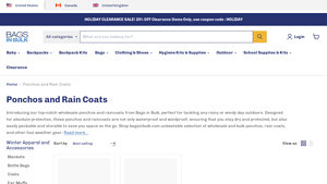 Bags In Bulk - Bulk Ponchos and Rain Coats
