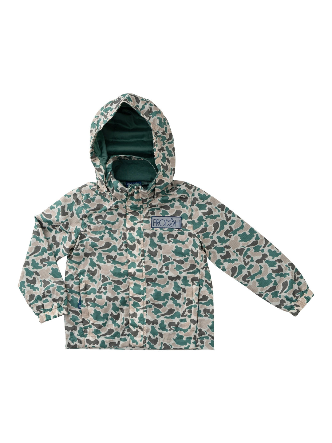 An application scenario or product detail of boys camo rain jacket - Image 2