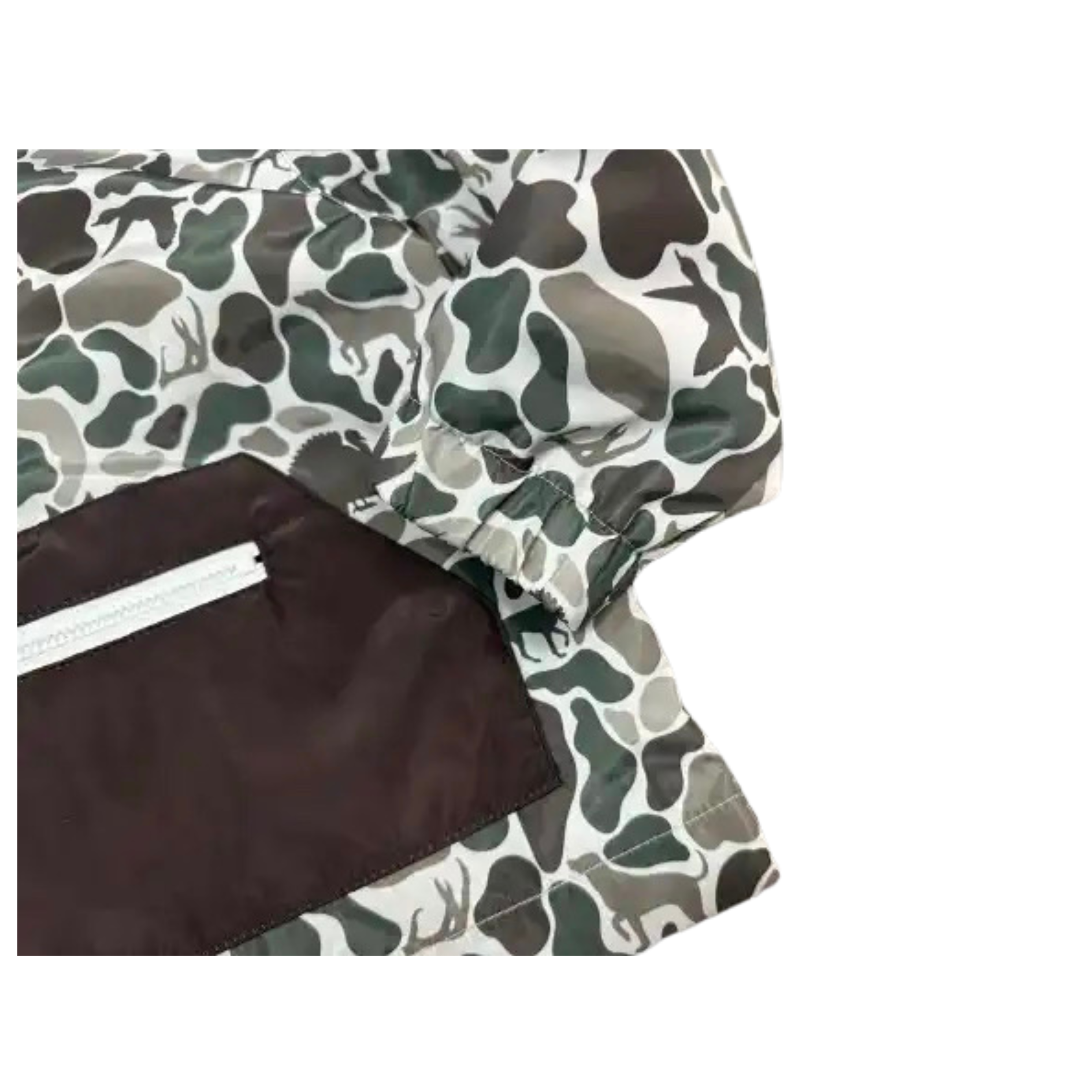 An application scenario or product detail of boys camo rain jacket - Image 20