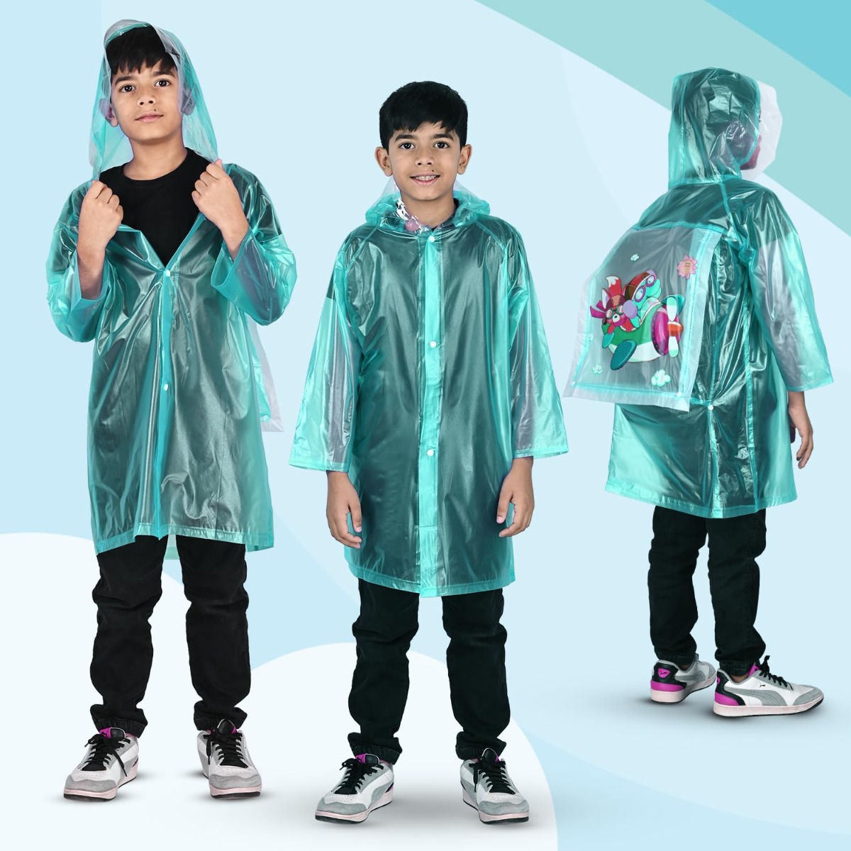 An application scenario or product detail of boys rain jacket - Image 5